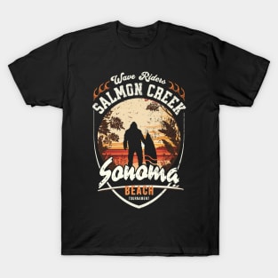 Wave Riders, Salmon Creek, Sonoma, Beach Tournament T-Shirt